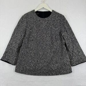 ESCADA Tweed boucle Black White Women's top Size M